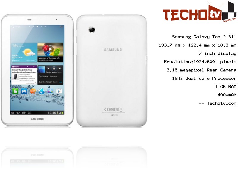 Samsung Galaxy Tab 2 Характеристики