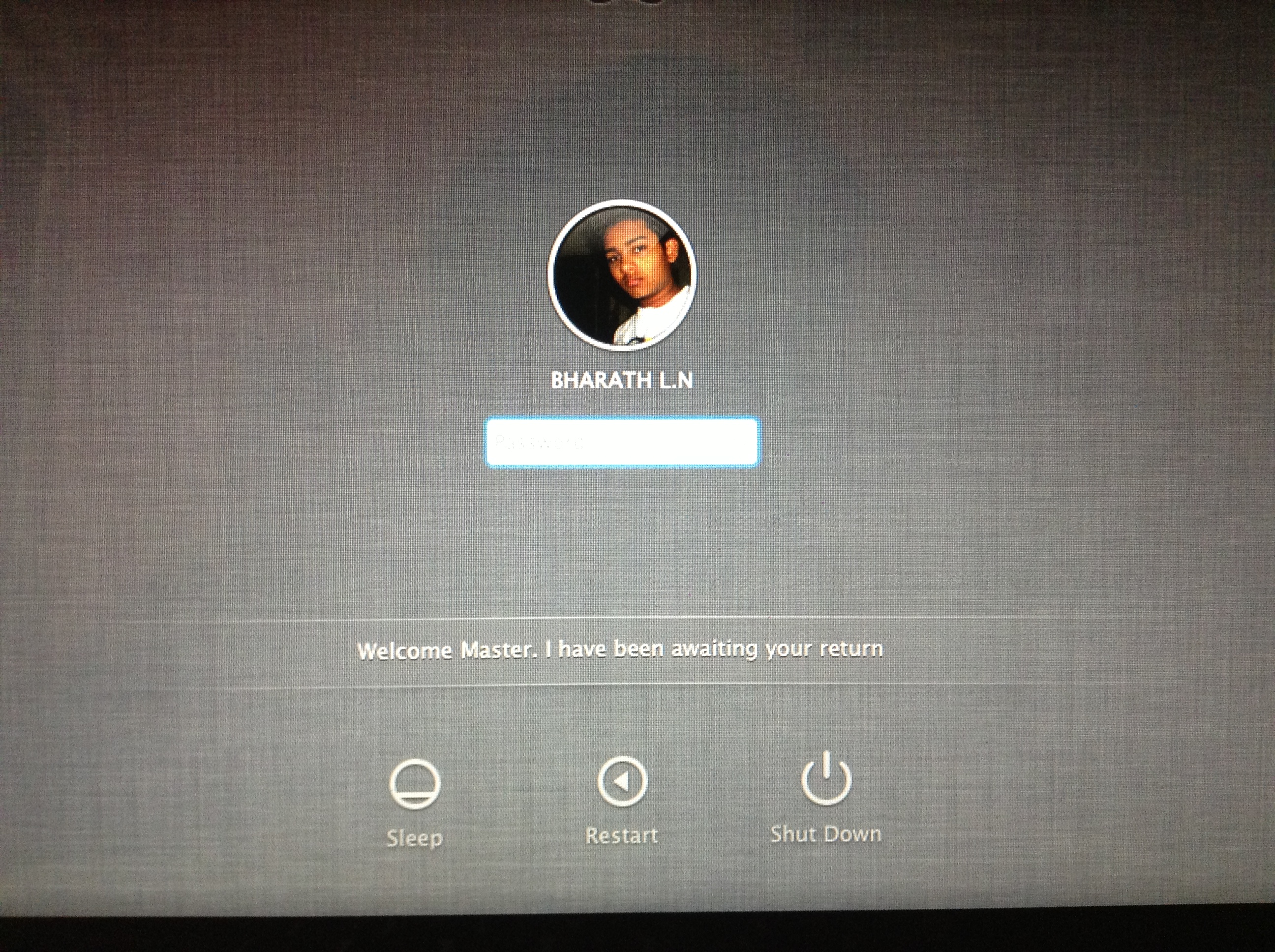 change mac login screen