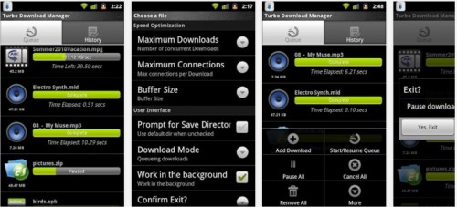 turbo download manager android apps 500x227