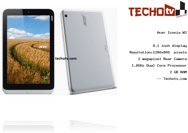 Acer Iconia W3 full specification