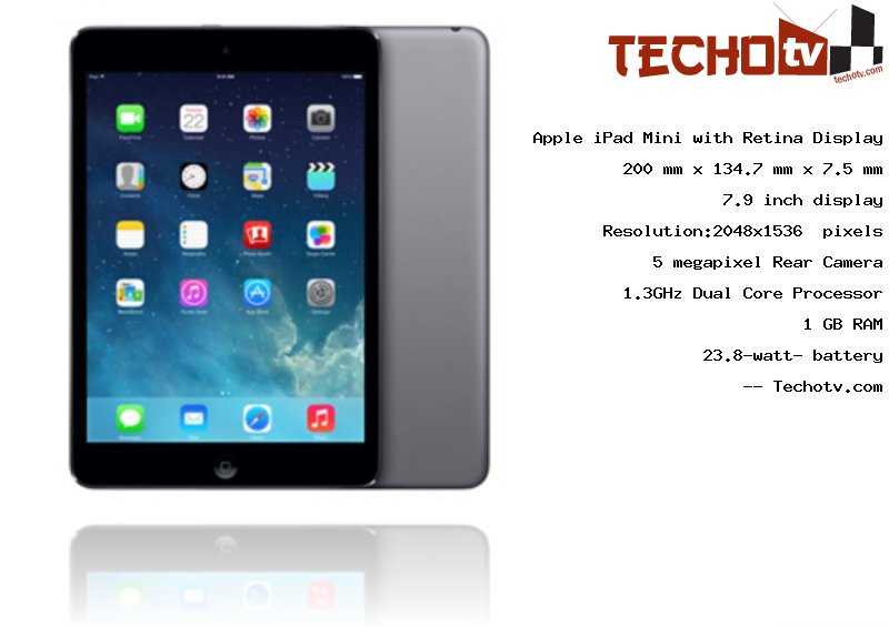 Apple iPad Mini with Retina Display full specification