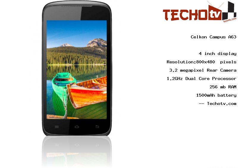 Celkon Campus A63 full specification