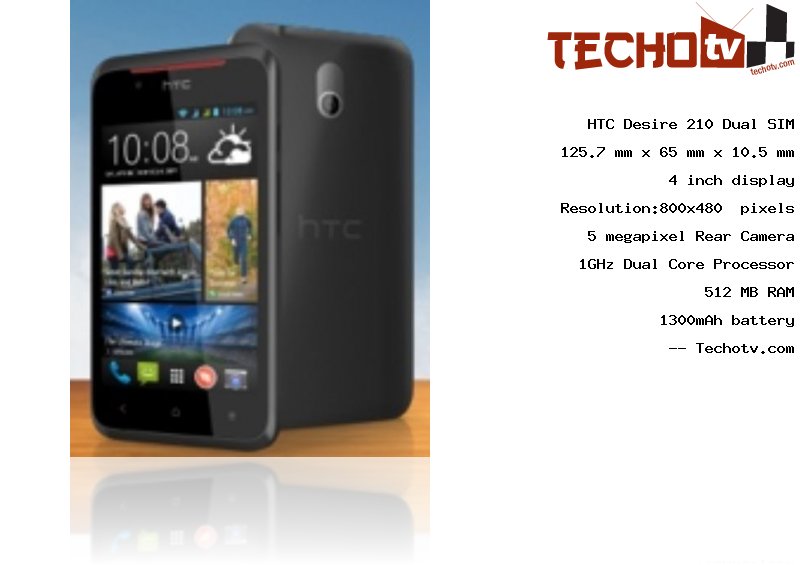 HTC Desire 210 Dual SIM full specification
