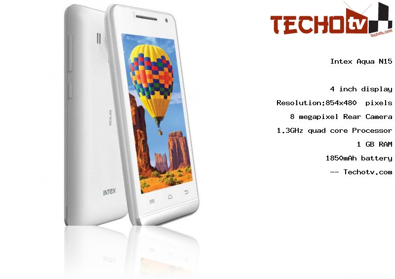 Intex Aqua N15 full specification