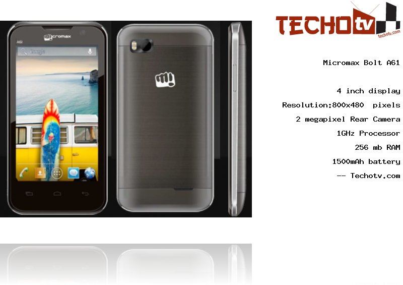 Micromax Bolt A61 full specification