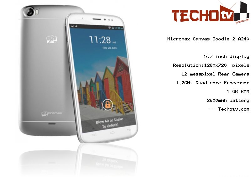 Micromax Canvas Doodle 2 A240 full specification