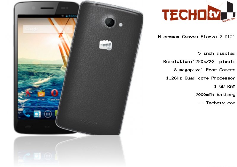 Micromax Canvas Elanza 2 A121 full specification