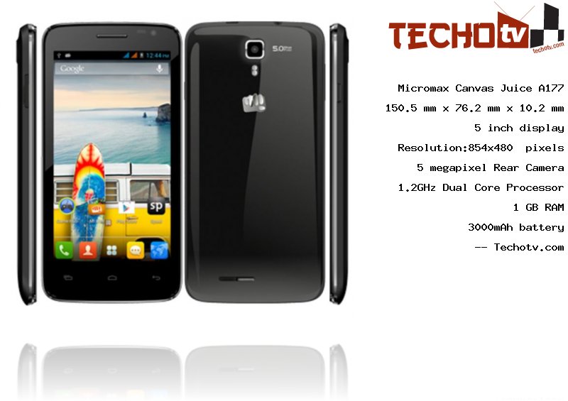 Micromax Canvas Juice A177 full specification