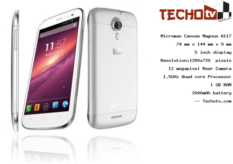 Micromax Canvas Magnus A117 full specification