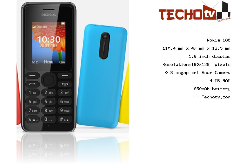 Nokia 108 full specification