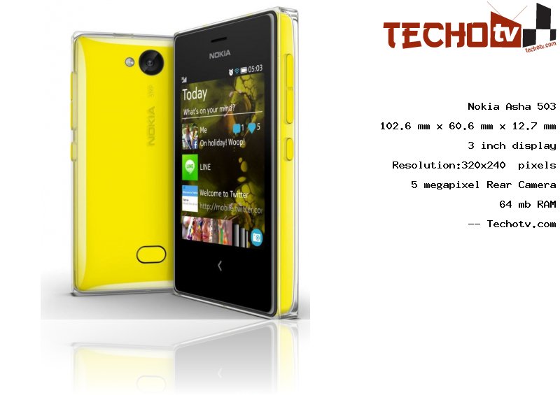 Nokia Asha 503 full specification