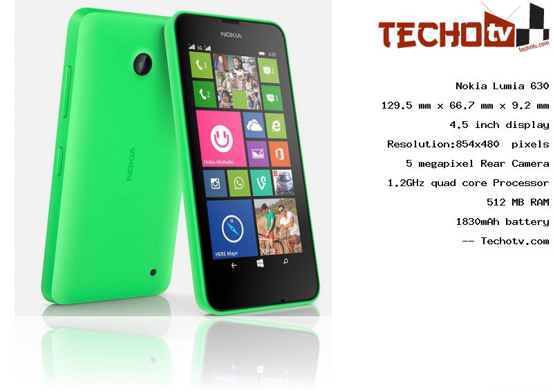 Nokia Lumia 630 full specification