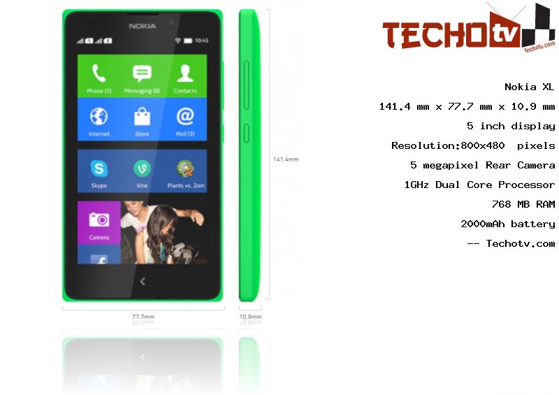 Nokia XL full specification