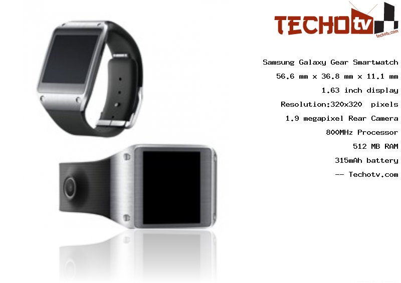 Samsung Galaxy Gear Smartwatch full specification