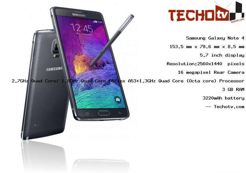 Samsung Galaxy Note 4 full specification