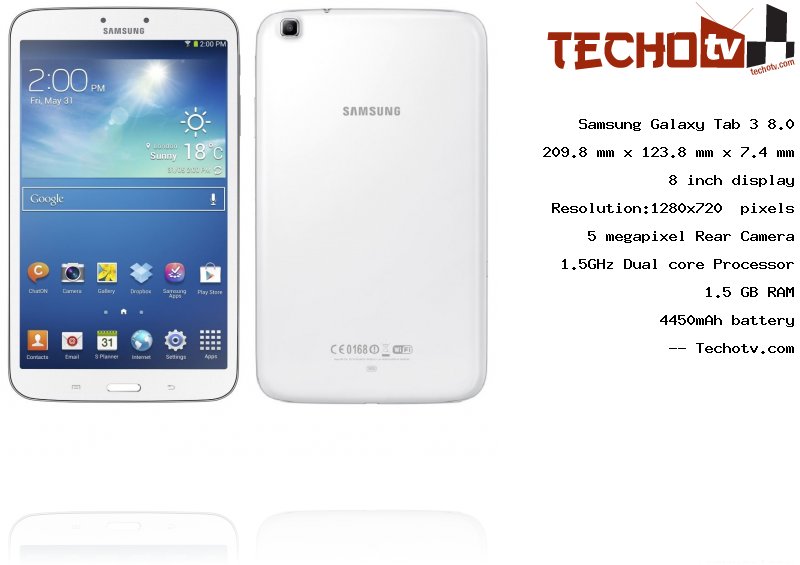 Samsung Galaxy Tab 3 8.0 full specification
