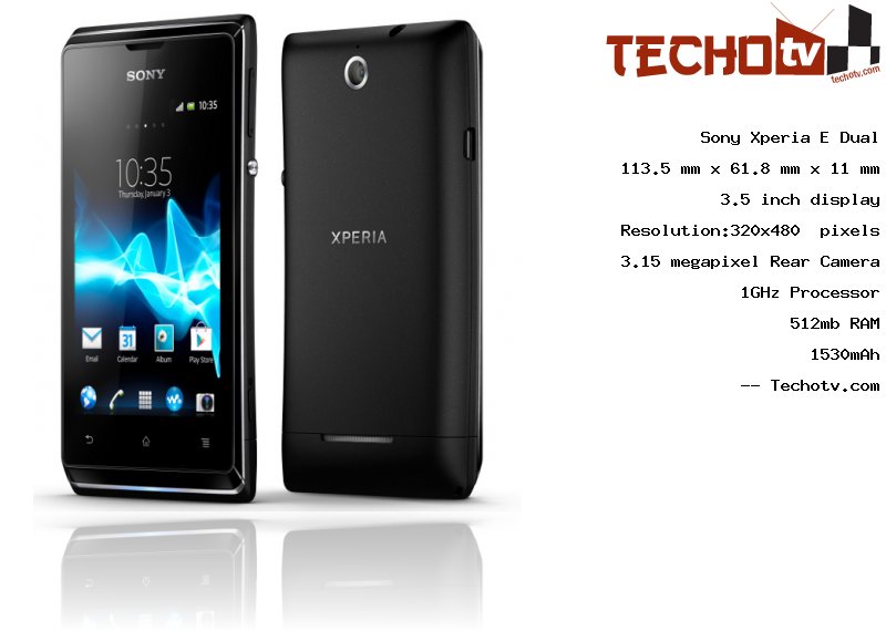 Sony Xperia E Dual full specification