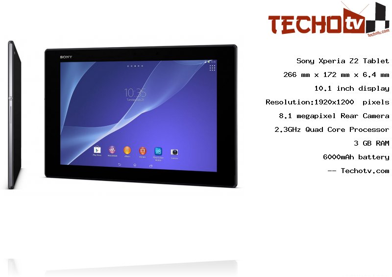 Sony Xperia Z2 Tablet full specification