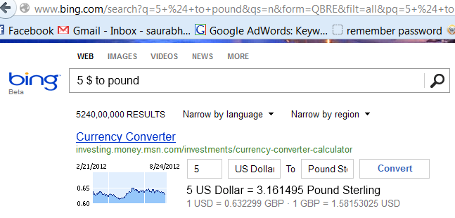 google currency converter calculator