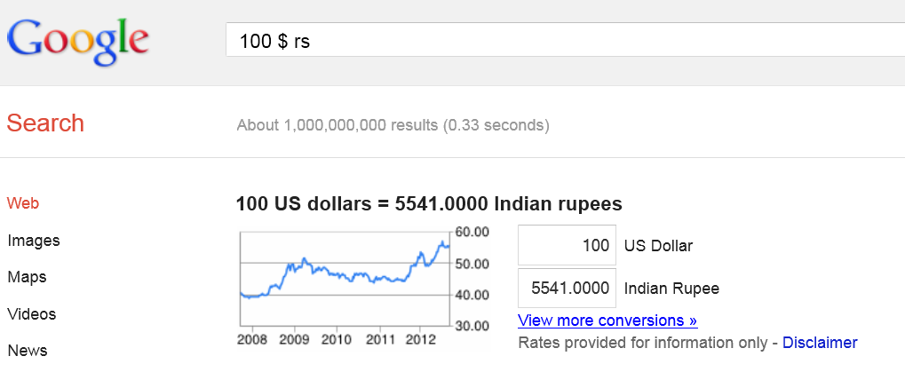 google currency converter calculator