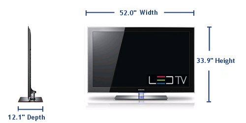 How Wide is a 52 Inch TV