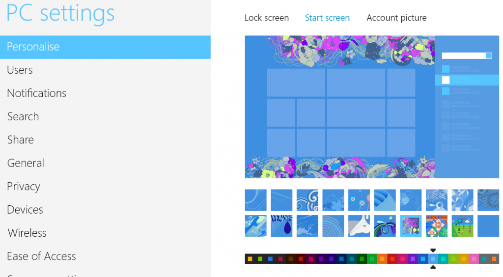how to change background picture on windows 10 start screen