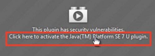 firefox turn on java must be enabled to view