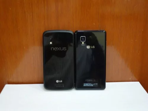 17- LG optimus G- Compared to the Nexus 4- very similar except for the rounded corners and rubberized edges of the Nexus 4- Nexus 4 is a better looker- we think--