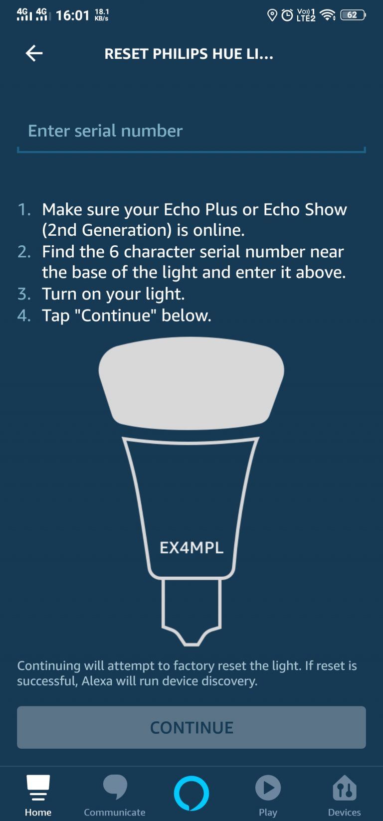 Fix Reset Philips Hue bulbs via Amazon Echo Plus, Solve discovery