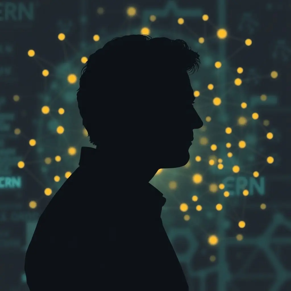 Tim Berners-Lee conceptualizing interconnected information nodes at CERN