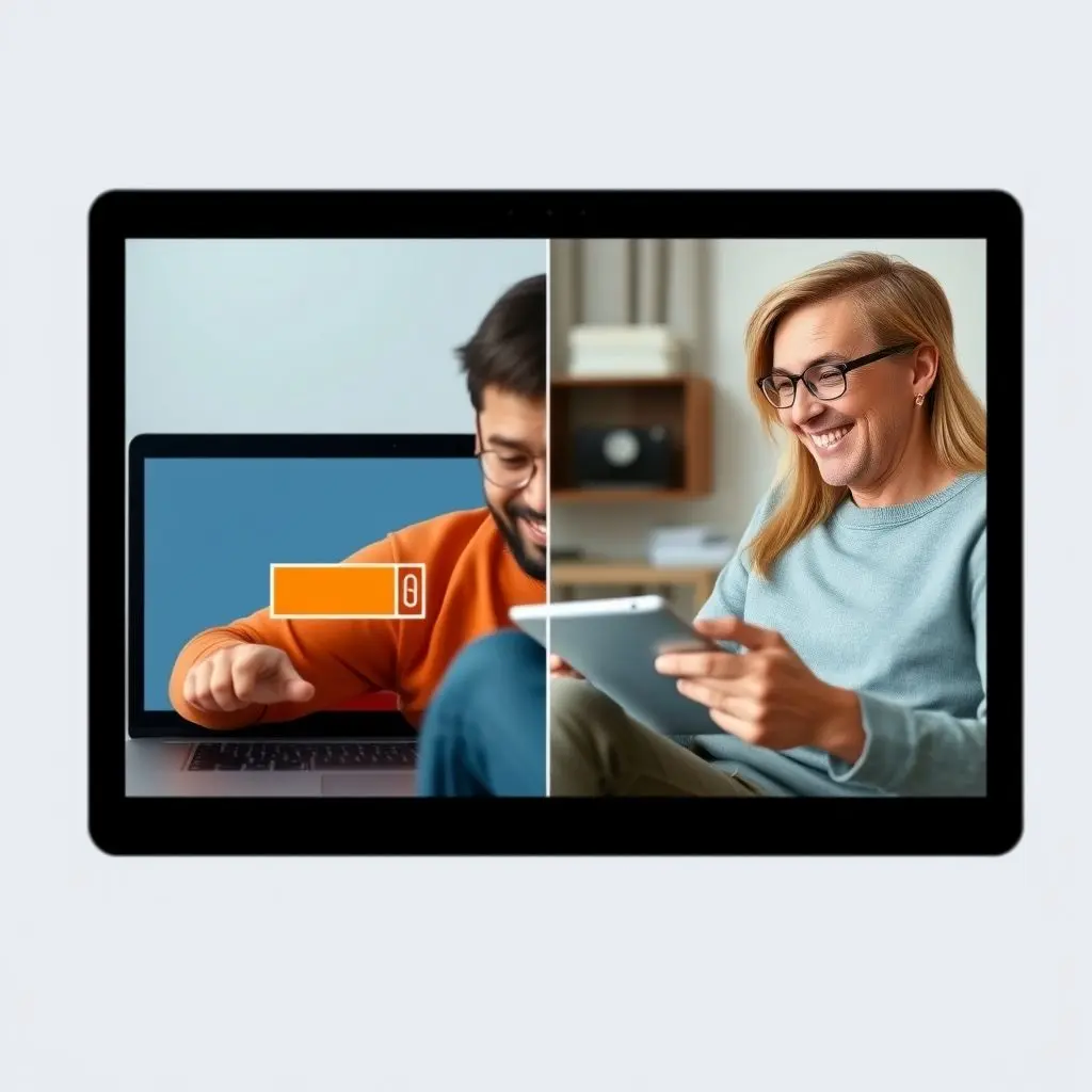 Comparison of user experience: frustration with buffering due to low bandwidth versus satisfaction with smooth streaming thanks to high bandwidth.