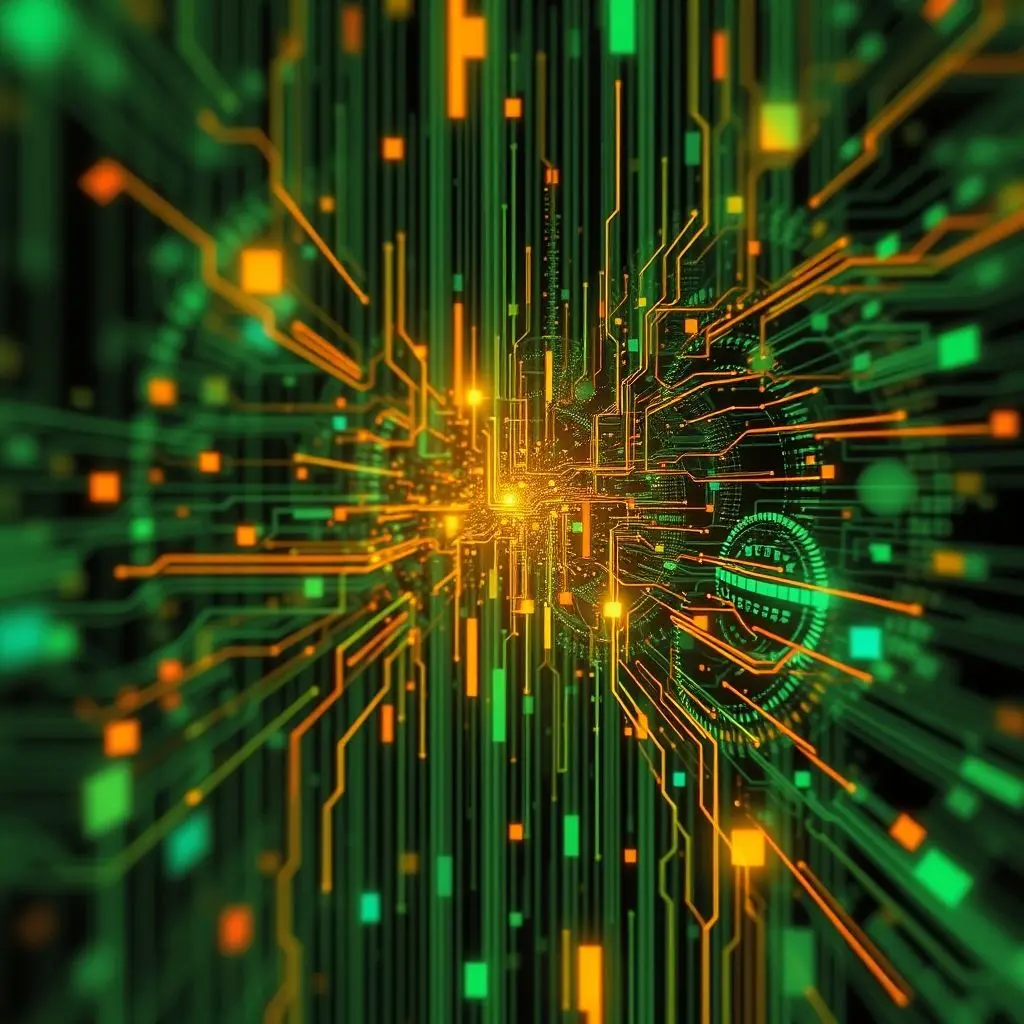 Abstract representation of digital data compression