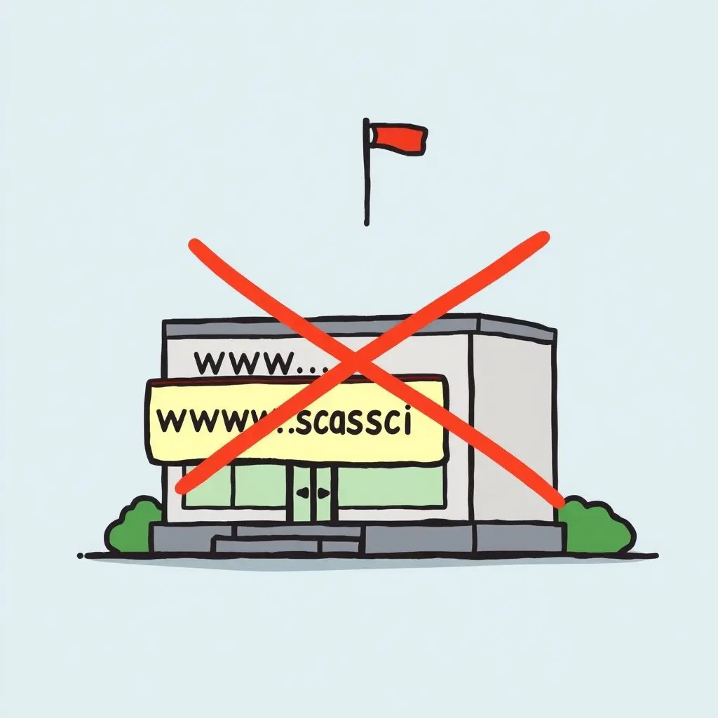 Illustration of a website or building with a 'Closed' sign, representing failed dot-com companies.