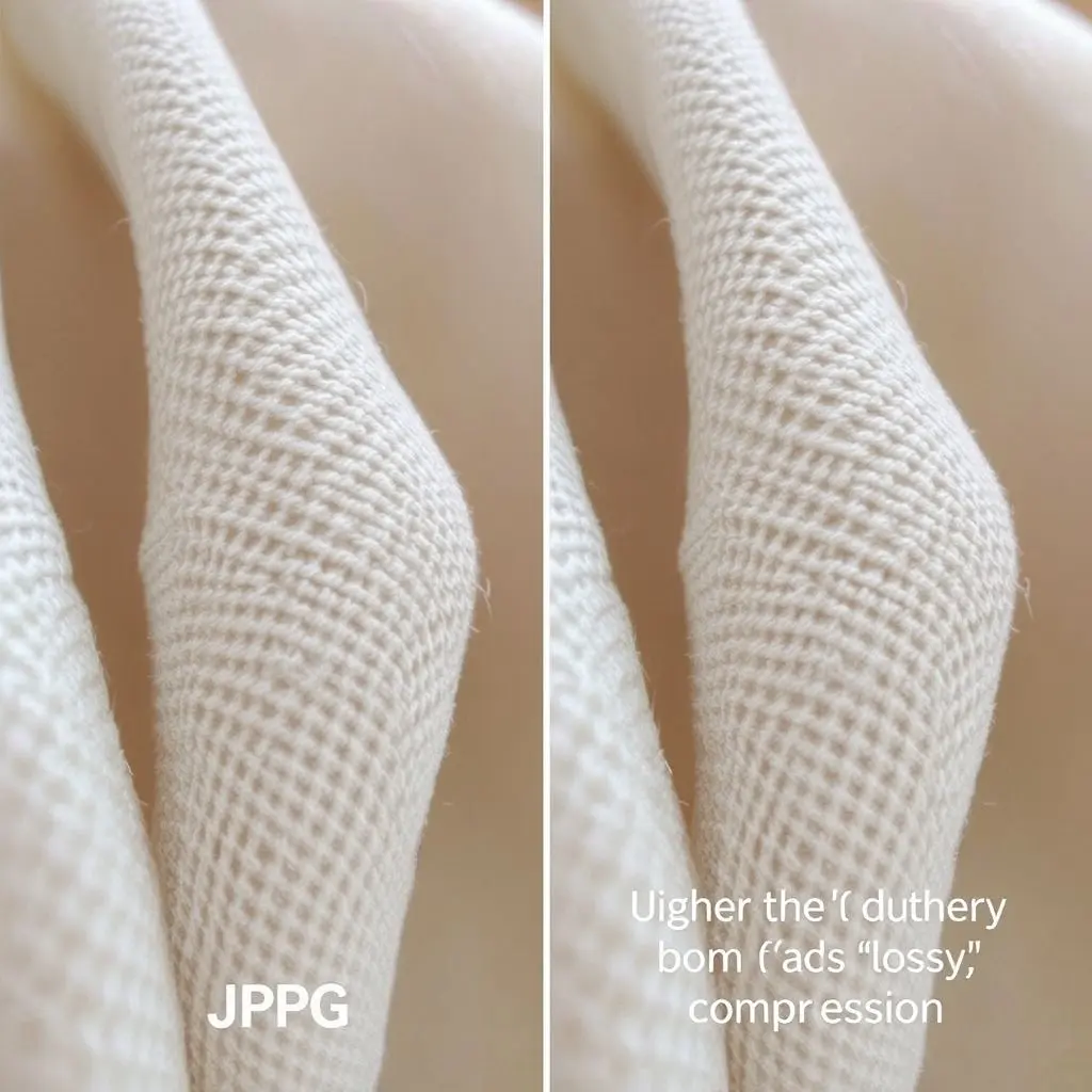 Detailed photo saved as JPG showing subtle compression artifacts