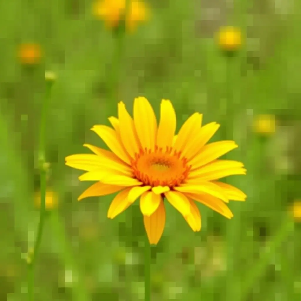 Example of a heavily pixelated image due to over-compression