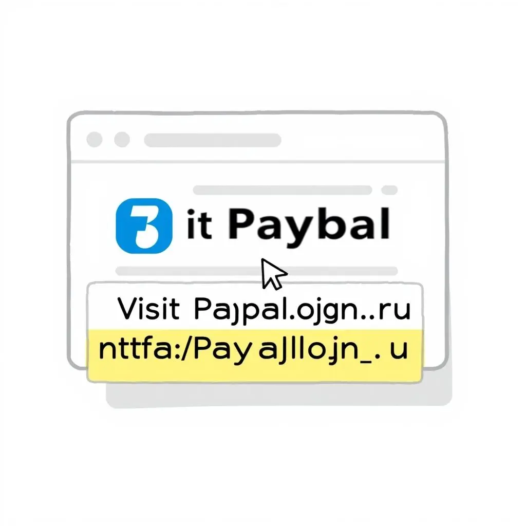 Illustration showing a mouse cursor hovering over a link in an email, with a fake or suspicious URL displayed in the bottom status bar.