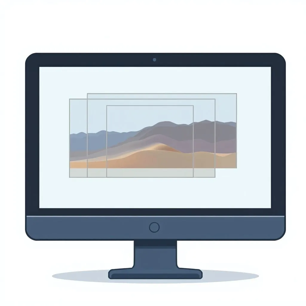 Illustration of a monitor displaying multiple frames per second to explain Hertz.