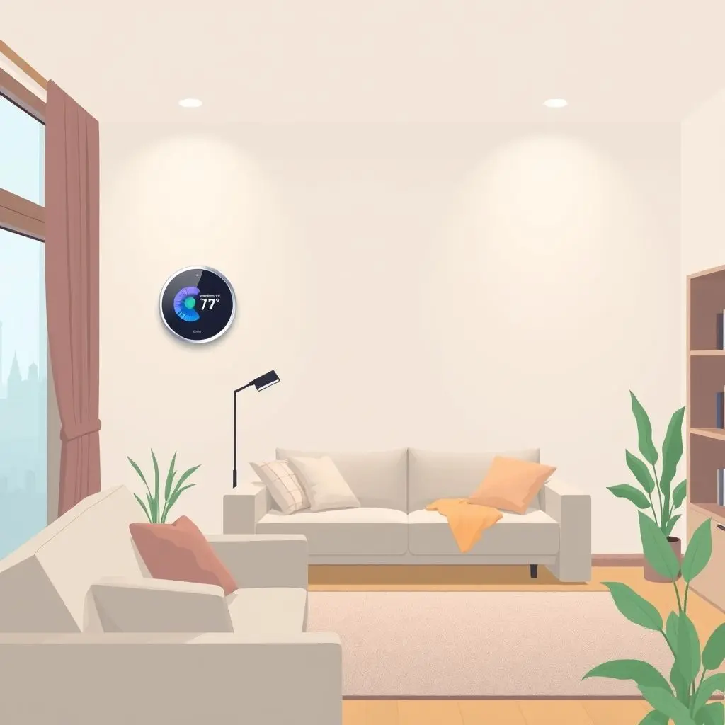 Illustration of a modern home with various connected smart devices
