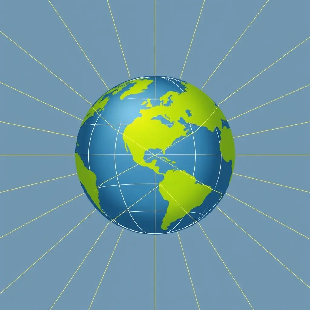 Globe with interconnected lines signifying the open and global nature of the World Wide Web