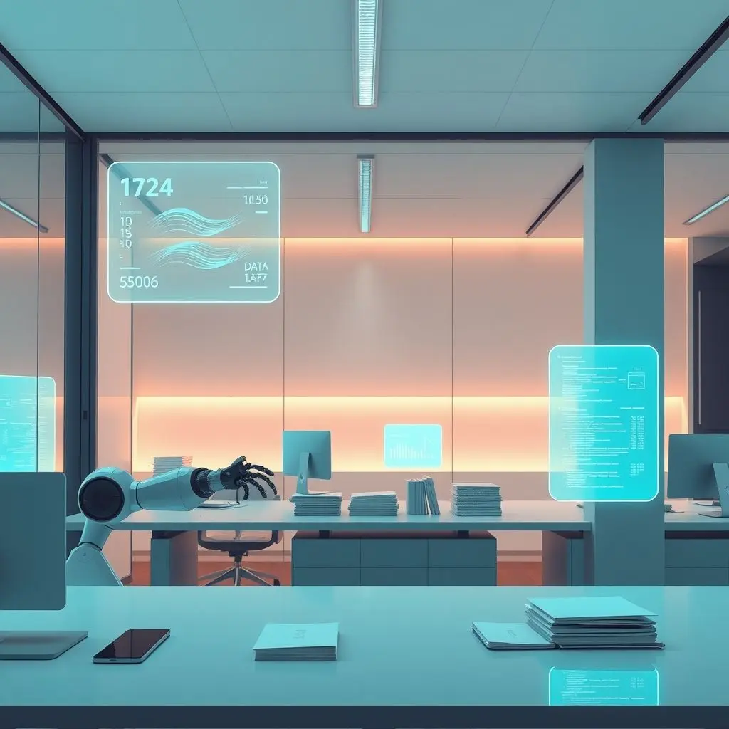 AI automating repetitive tasks like data entry and simple analysis