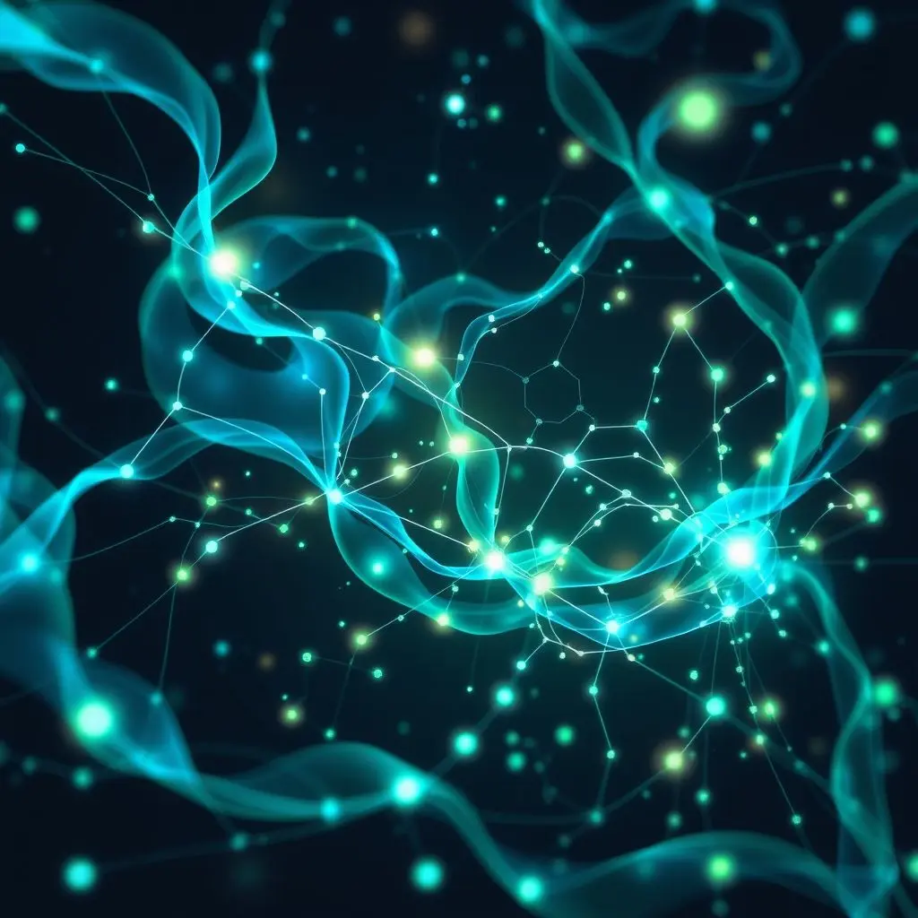 AI system analyzing large amounts of biological data