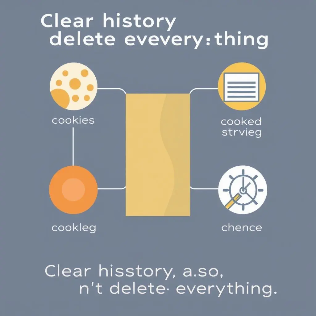 Illustration showing a digital footprint icon fading but several smaller tracking icons remaining behind