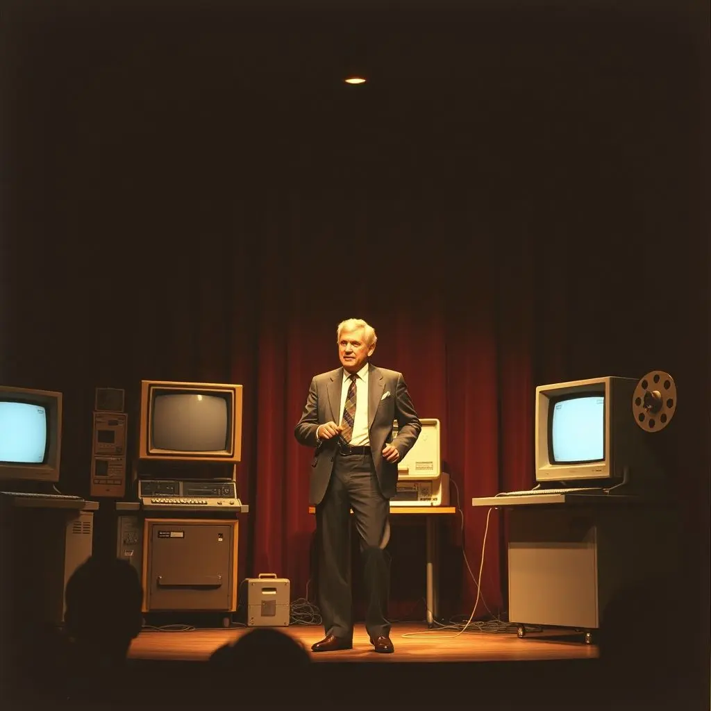 Doug Engelbart giving the Mother of All Demos