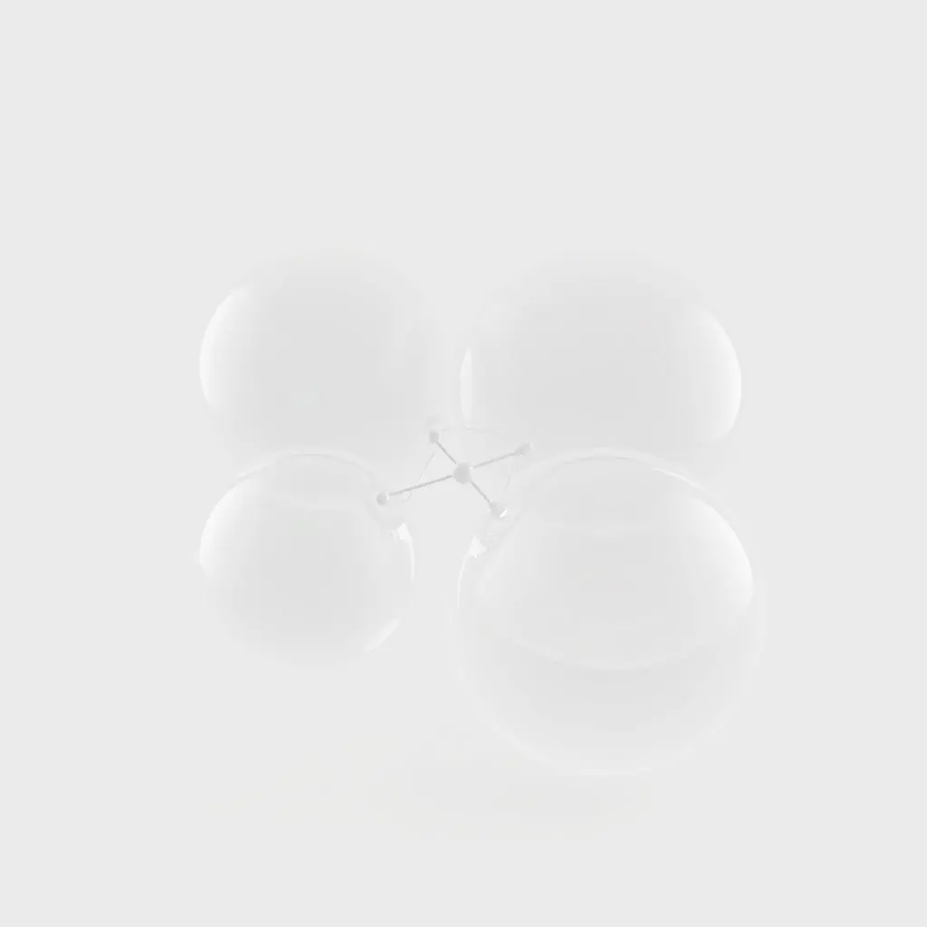 Visualization showing four spheres intersecting at a single, precise point, representing a GPS receiver's location.