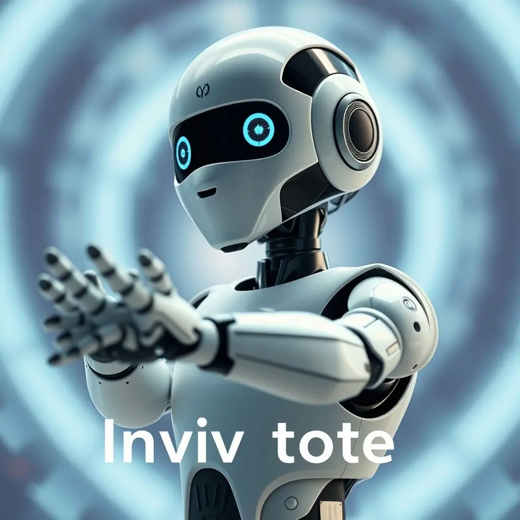 A sleek, modern AI robot looking forward or reaching out, symbolizing innovation and the future potential of intelligent robotics.