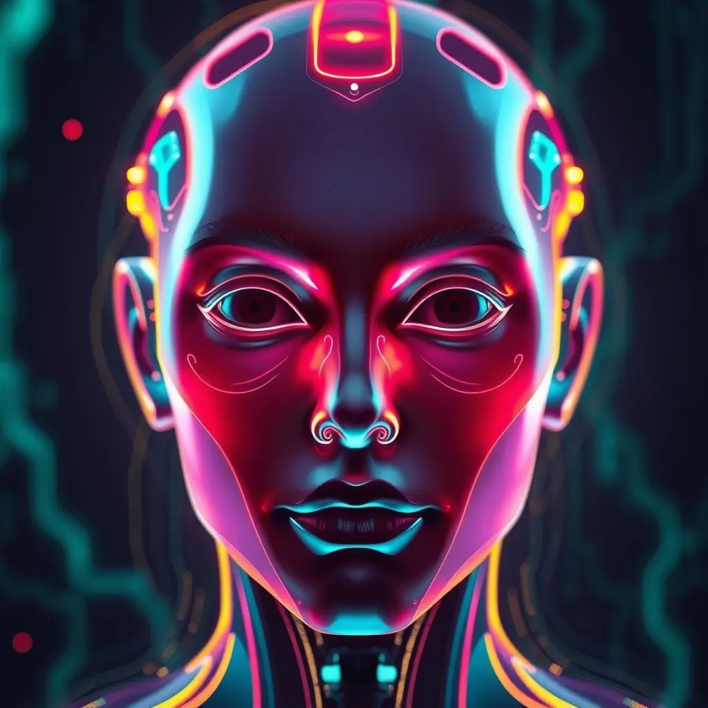 Imagined face of an AI depicting fluid, shifting features representing multimodality