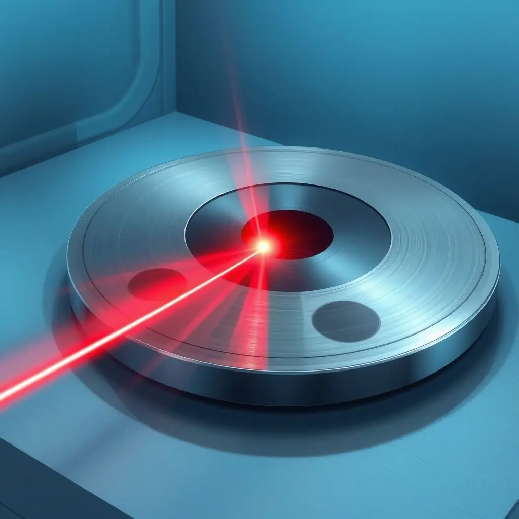 Illustration of a laser beam scanning across a drum surface