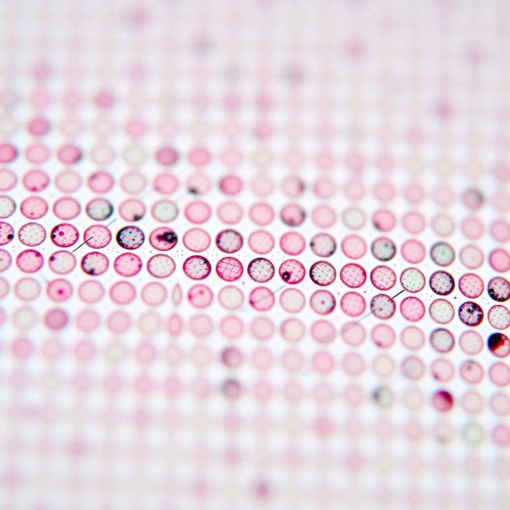 Microscopic view of CMYK dots on paper