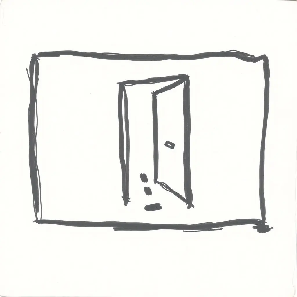 Symbolic image representing a missed opportunity, perhaps a path diverging or a door closing