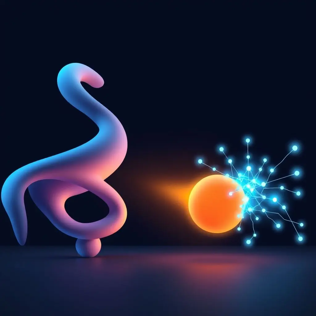 AI predicting how a drug molecule binds to a protein target